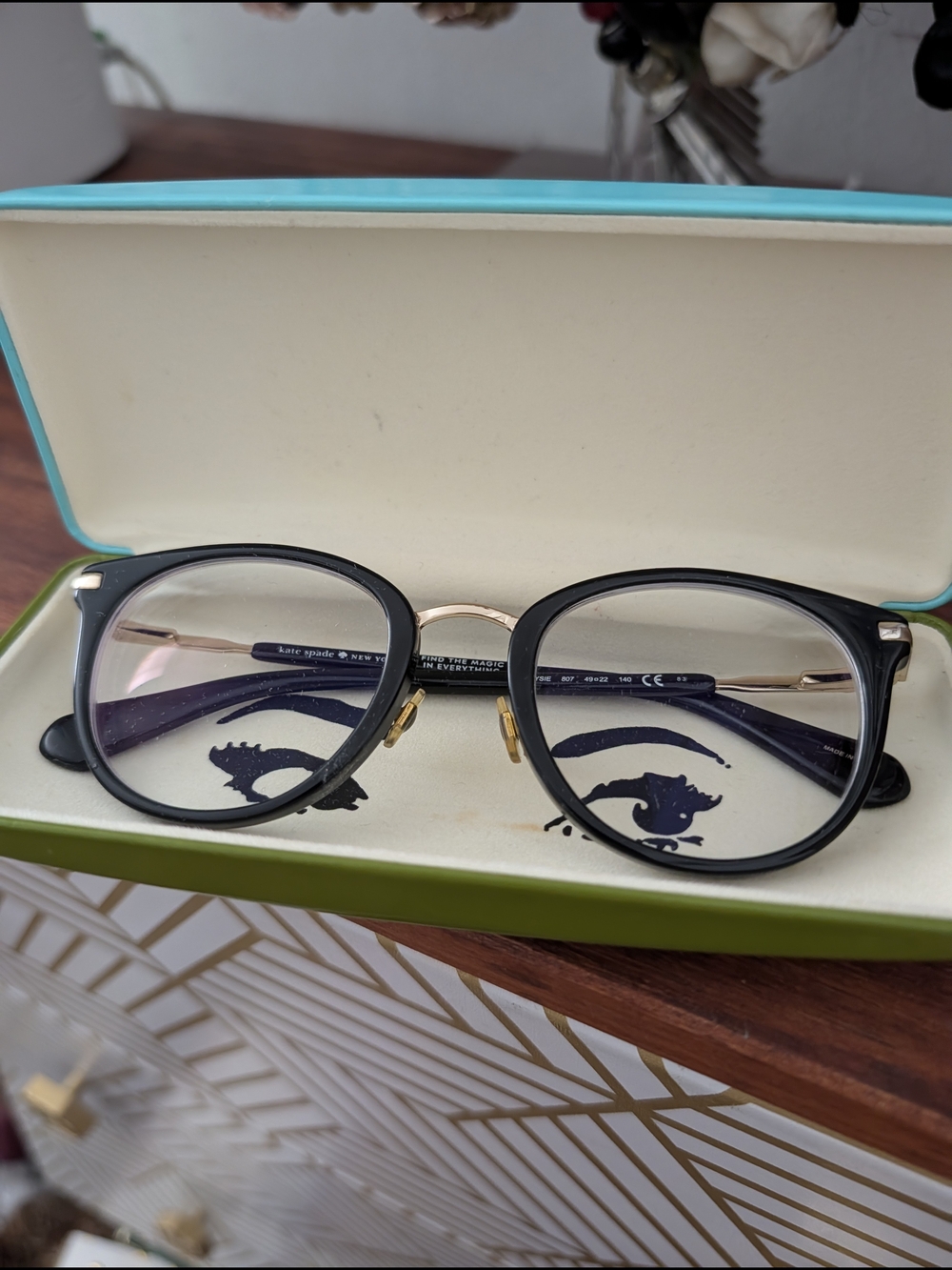 Kate Spade Kids Black Round Optical Glasses - Classic Frame